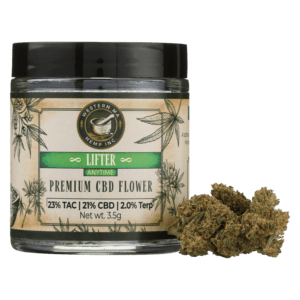 A sweet and funky exotic hemp flower that can be used anytime of day. Our Lifter CBD Flower produces an uplifting calm without the high.