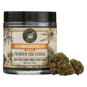 Our Sour Pineapple is an exotic hemp flower that is bursting with notes of citrus - great for daytime relief.